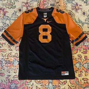 Nike Texas Longhorns Black and Orange Jersey